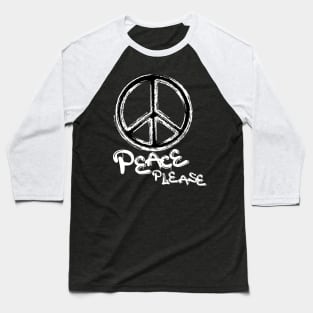 Peace Please Baseball T-Shirt